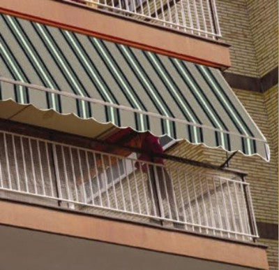 TENDA DA SOLE IN ALLUMINIO A CADUTA TELO POLIESTERE CM. 200X250H