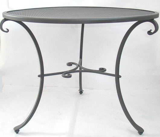 TAVOLO TAVOLINO IN FERRO BATTUTO D.CM.70 H.77 TAVOLI ARREDO GIARDINO ESTERNO