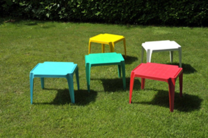 TAVOLO DA GIARDINO BABY IN POLIPROPILENE DIVERSI COLORI CM. 55X50X44H