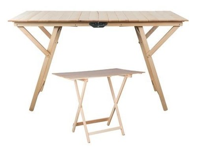 TAVOLI TAVOLO PIEGHEVOLE IN LEGNO CM. 140X70H72 ARREDAMENTO ESTERNO