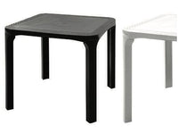 TAVOLI TAVOLO IN RESINA RATTAN OLE' CM.80X80XH72 ARREDO GIARDINO