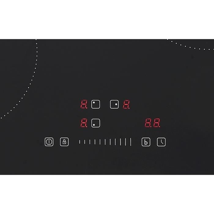 Tavola di induzione 3 Fochi Continental Edison - 3 timer - 3 booster - nero