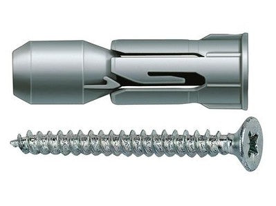 TASSELLI TASSELLO FISCHER PD S CON VITE PER CARTONGESSO PD10S - 10x28 MM-PZ.50