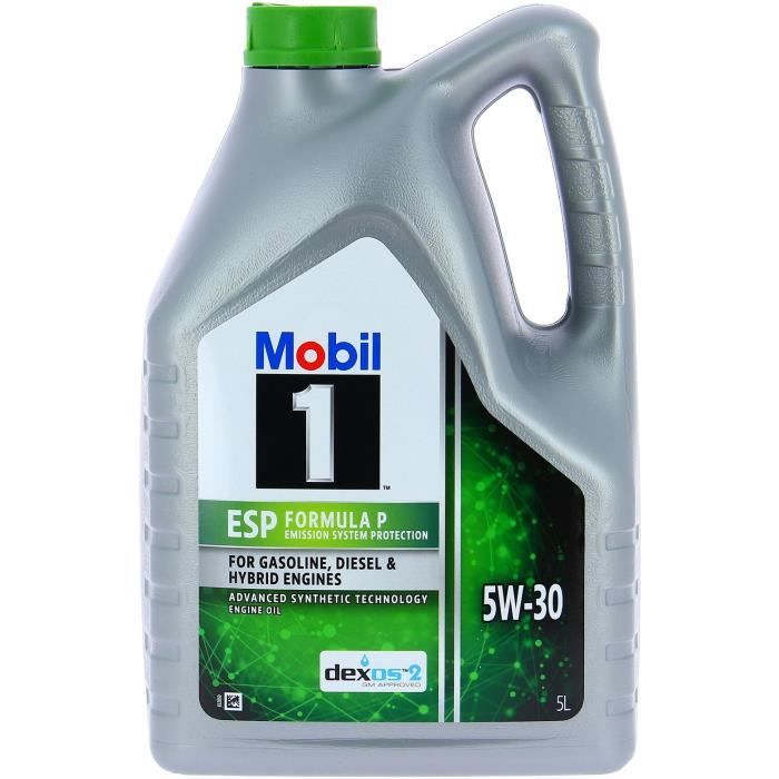 Tanica olio motore - MOBIL1 - 5W30 ESP Formula P - 5 L - 4 stagioni