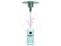 STUFA A GAS GPL A FUNGO GLOBEX CM. 222 CON RUOTE KW 13 COLORE BIANCO