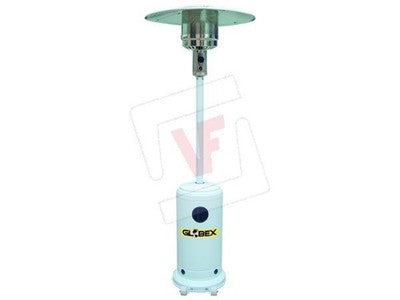 STUFA A GAS GPL A FUNGO GLOBEX CM. 222 CON RUOTE KW 13 COLORE BIANCO