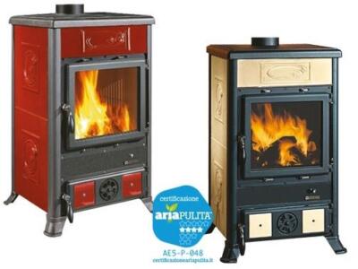 STUFE STUFA A LEGNA ROSSELLA R1 LIBERTY NORDICA POTENZA 8.8 Kw/h - CM.58x59x91H