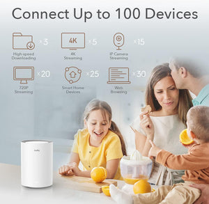 Sistema Wi-Fi 6 Mesh AX1800 Dual Band per Tutta la Casa, M1800 3pz