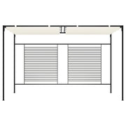 Gazebo con Tetto Retrattile 3x4x2,3 m Crema 180 g/m² 313623