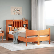 Letto senza Materasso Marrone Cera 135x190 cm in Legno di Pino 3323394