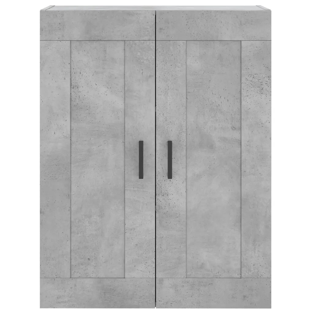 Credenza-Buffet-Armadio da cucina Grigio Cemento 69,5x34x180 cm in Legno Multistrato 690765