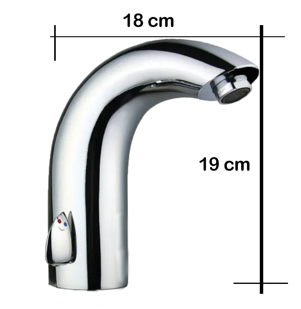 Rubinetto miscelatore elettronico automatico ad infrarossi