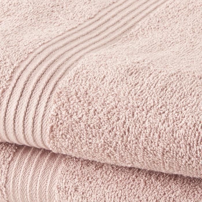Set di 2 asciugamani TODAY 50x90 cm 100% Cotone - Rosa sabbia