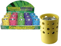SET 15PZ CERI ALLA CITRONELLA IN COCCIO  cm. 10xH13,5