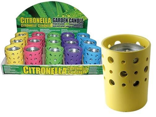 SET 15PZ CERI ALLA CITRONELLA IN COCCIO  cm. 10xH13,5