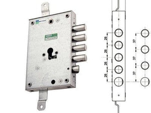 SERRATURE SERRATURA MOTTURA PER PORTE BLINDATE 85.571 4 CATENACCI