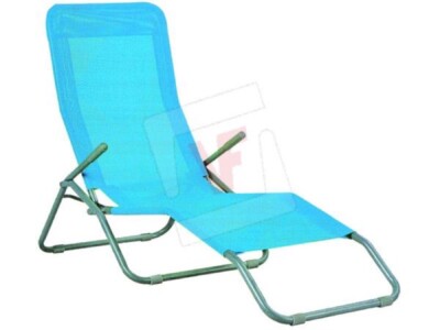 SEDIA SDRAIO SPIAGGIA RECLINABILE LIPARI COLORI ASSORTITI CM. 57x139x95H