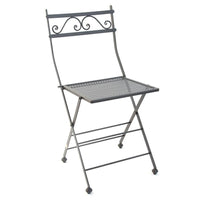 SEDIA PIEGHEVOLE PRIMAVERA IN FERRO BATTUTO SEDIE ARREDO GIARDINO ESTERNO