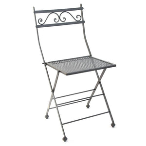SEDIA PIEGHEVOLE PRIMAVERA IN FERRO BATTUTO SEDIE ARREDO GIARDINO ESTERNO