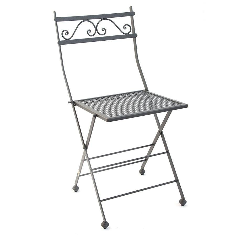 SEDIA PIEGHEVOLE PRIMAVERA IN FERRO BATTUTO SEDIE ARREDO GIARDINO ESTERNO