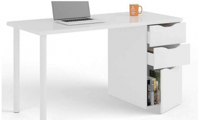 SCRIVANIA REVERSIBILE ATHENA CM. 138X60X74H CON 2 CASSETTI E 1 ANTA