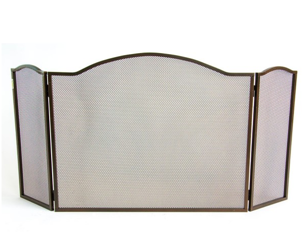 SCHERMI PARASCINTILLE TRENTO CON ALI LATERALI IN FERRO BATTUTO CM. 97X1X48