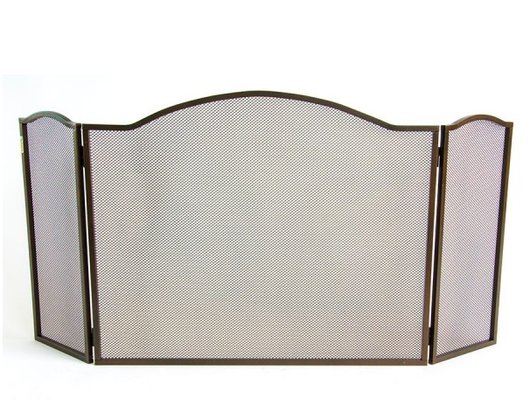 SCHERMI PARASCINTILLE TRENTO CON ALI LATERALI IN FERRO BATTUTO CM. 97X1X48