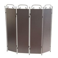 SCHERMI PARASCINTILLE PARACALORE IN FERRO BATTUTO 4 ANTE CM. 100X106