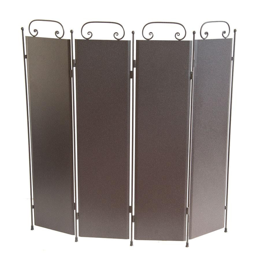 SCHERMI PARASCINTILLE PARACALORE IN FERRO BATTUTO 4 ANTE CM. 100X106