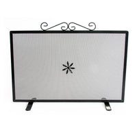 SCHERMI PARASCINTILLE RETTANGOLARE CM 50X18X43 IN FERRO BATTUTO