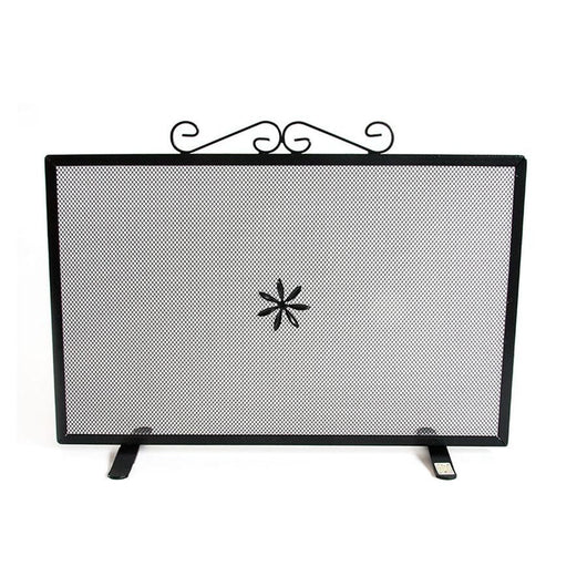 SCHERMI PARASCINTILLE RETTANGOLARE CM 70X18x46 IN FERRO BATTUTO CAMINETTO