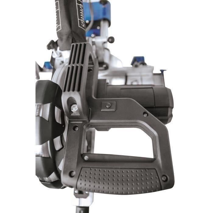 SCHEPPACH 216 mm HM81LXU Sega troncatrice radiale elettrica - 2000 W - Con laser, LED e 2 prolunghe di supporto