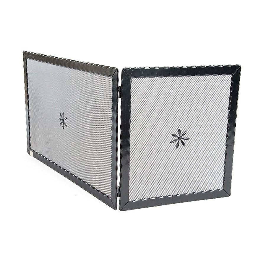 SCHERMI PARASCINTILLE AD ANGOLO ANGOLARE IN FERRO BATTUTO CM. 96X0,5X45