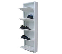 SCARPIERE SCARPIERA IN METALLO CON 5 ANTE BASCULANTI CM.50x15x169H