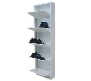 SCARPIERE SCARPIERA IN METALLO CON 5 ANTE BASCULANTI CM.50x15x169H