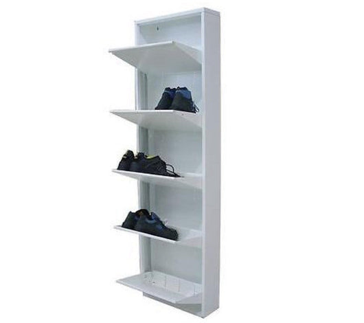 SCARPIERE SCARPIERA IN METALLO CON 5 ANTE BASCULANTI CM.50x15x169H