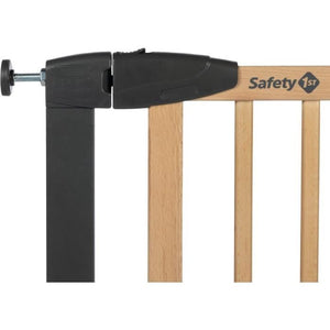 SAFETY 1ST SIMPLY CLOSE WOOD & META, A pressione, 73-80 cm (Max. 94 cm), senza viti né fori, Apertura con una mano, Legno e Grafite