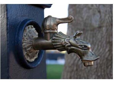 RUBINETTO PER FONTANE DRAGONE CON LEVA ATTACCO 1/2'' ARREDO GIARDINO ESTERNO