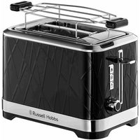 Russell Hobbs 28091-56 Tostapane con struttura, Lift'n Look, Slot XL, Forno regolabile, Scaldaforno - Nero
