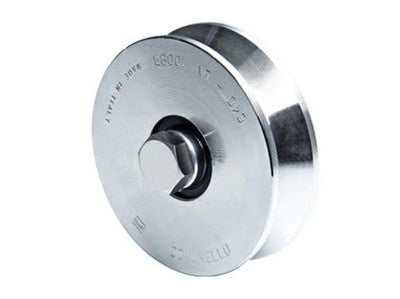 RUOTE RUOTA COMUNELLO PER CANCELLI CON BULLO ART. 305V -  MM. 120 - PORTATA 450