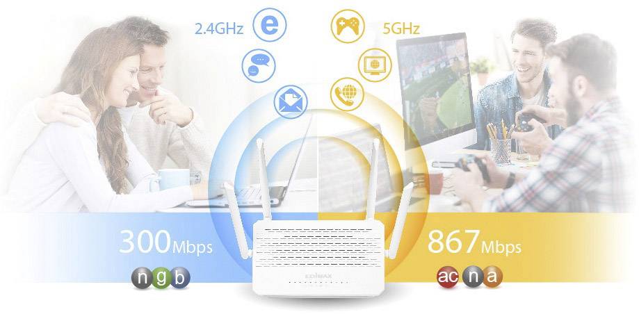 Router WLAN Dual Band 2.4/5 GHz 1200 MBit/s, BR-6478AC V3