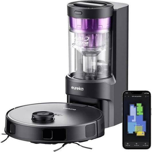Robot Aspirapolvere - EUREKA E10S Nero - 4000 Pa - 180 min - 200 ml