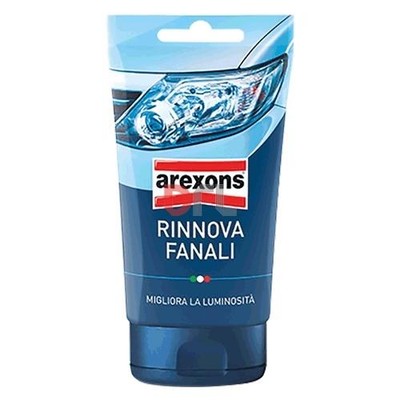 RINNOVA FANALI RINNOVATORE FARI PASTA POLISH PLASTICHE AREXONS MIRAGE