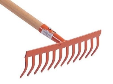 RASTRELLI RASTRELLO BRIXO LEGGERO CON MANICO 12 DENTI - 32CM GIARDINAGGIO