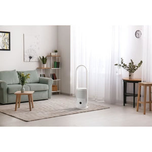 Purificatore d'aria con filtro OCEANIC - Senza pale - Oscillazione - 35W - H.80 cm - Timer 8h - Telecomando