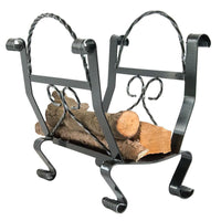 PORTALEGNA CLASSIC IN FERRO BATTUTO PORTA LEGNA CM.39x42x47