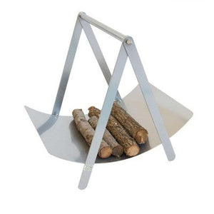 PORTALEGNA CHROME IN FERRO BATTUTO PER CAMINO CM. 51X40X48H