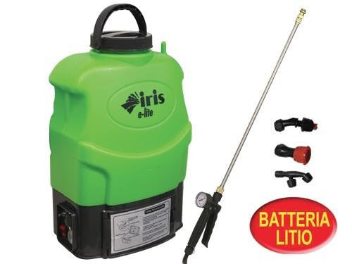 POMPE IRISI GARDEN A BATTERIA LITIO 16 LT ELITE IRRIGAZIONE GIARDINAGGIO AGRICOL