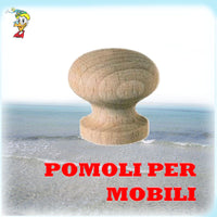 POMOLI PER MOBILI IN FAGGIO GREZZO PZ. 10