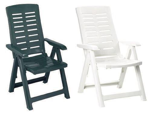 POLTRONE POLTRONA SDRAIO SEDIE SEDIA IN RESINA MULTIPOSIZIONE YUMA CM 60x61xH109